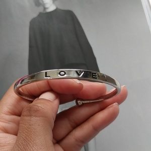 LOVE + Metal Cuff Bracelet